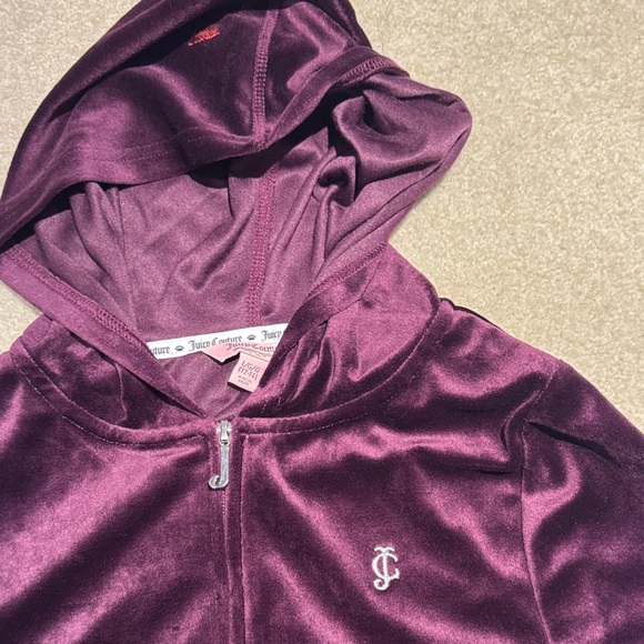 Juicy couture kid jacket Velour Zip-Up Hoodie - Picture 3 of 4